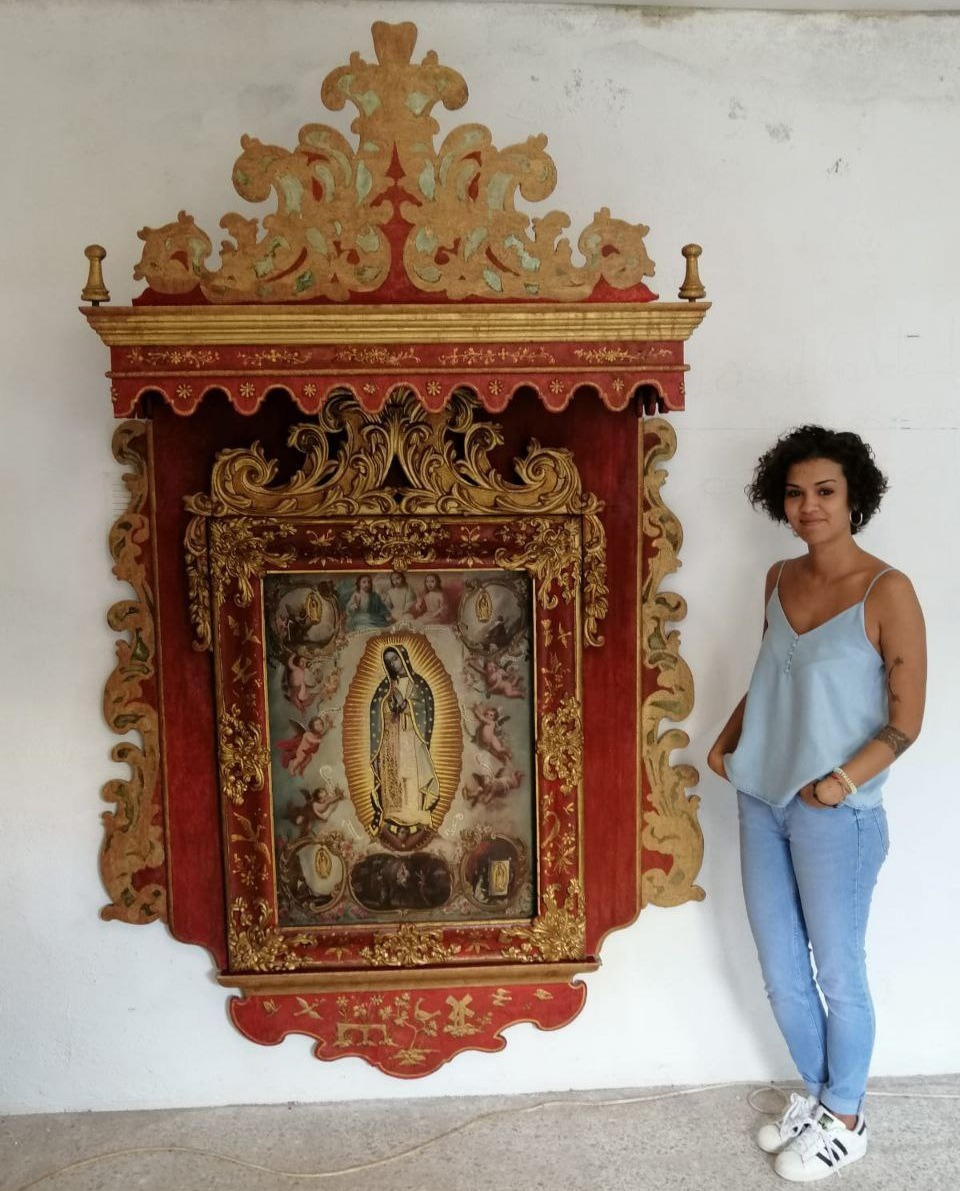 Resultado final Retablo Virgen de Guadalupe